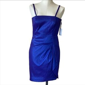 Brand new Calvin Klein purple Faux Wrap Sz 10 mini dress
